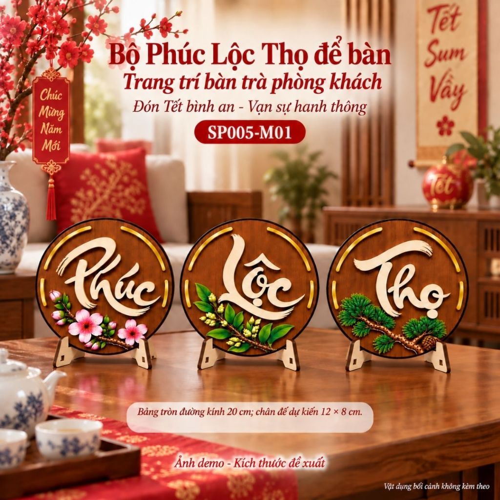 Phúc Lộc Thọ để bàn — ảnh minh họa sản phẩm