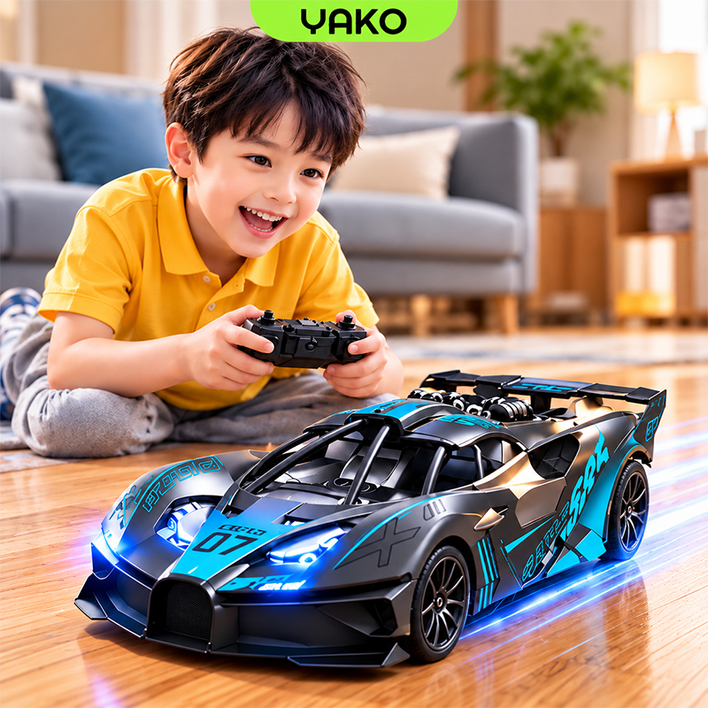 YAKO Xe Ô Tô Điều Khiển Bugatti Xe đồ chơi trẻ em có thể sạc lại Phù hợp cho…