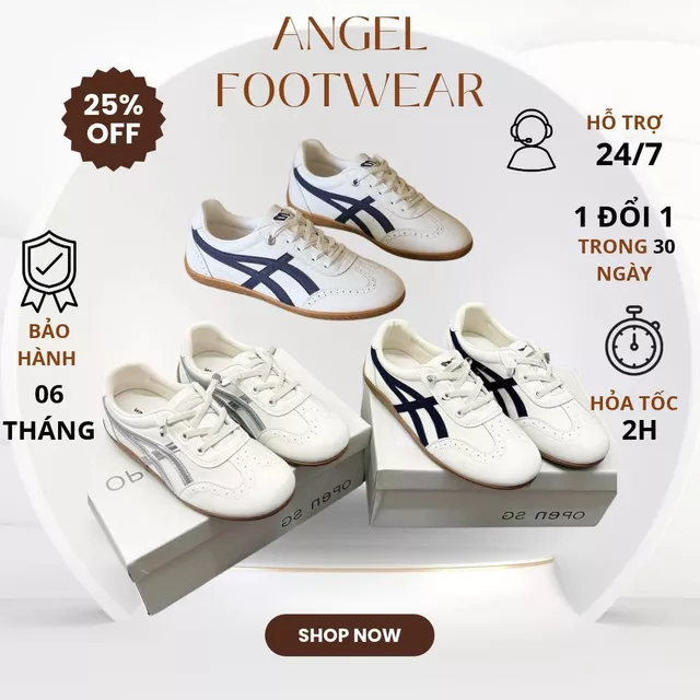 Giày Thể Thao Nữ Đế Bệt, Giày Sneaker Đế Êm Mềm Sọc Bạc Xanh Than || Mã N87