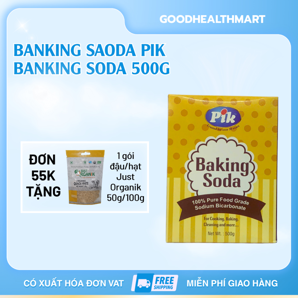 BỘT BAKING SODA HIỆU PIK BAKING SODA 500G