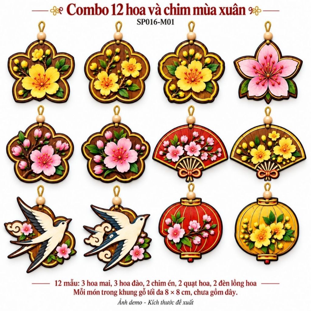 Hoa & chim mùa xuân — ảnh minh họa sản phẩm