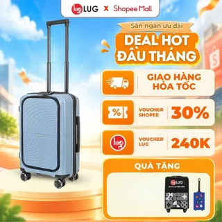CÓ NGĂN ĐỰNG LAPTOP Vali Kéo LUG Holdall MP2611 - Size 20 Nhựa PP chống bể vỡ, Khoá Số Bảo Mật An Toàn