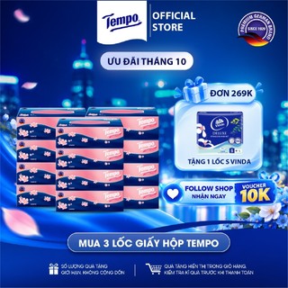 [COMBO 3 LỐC ] Khăn Giấy Hộp Cao Cấp Tempo Box Facial-Thương Hiệu Đức