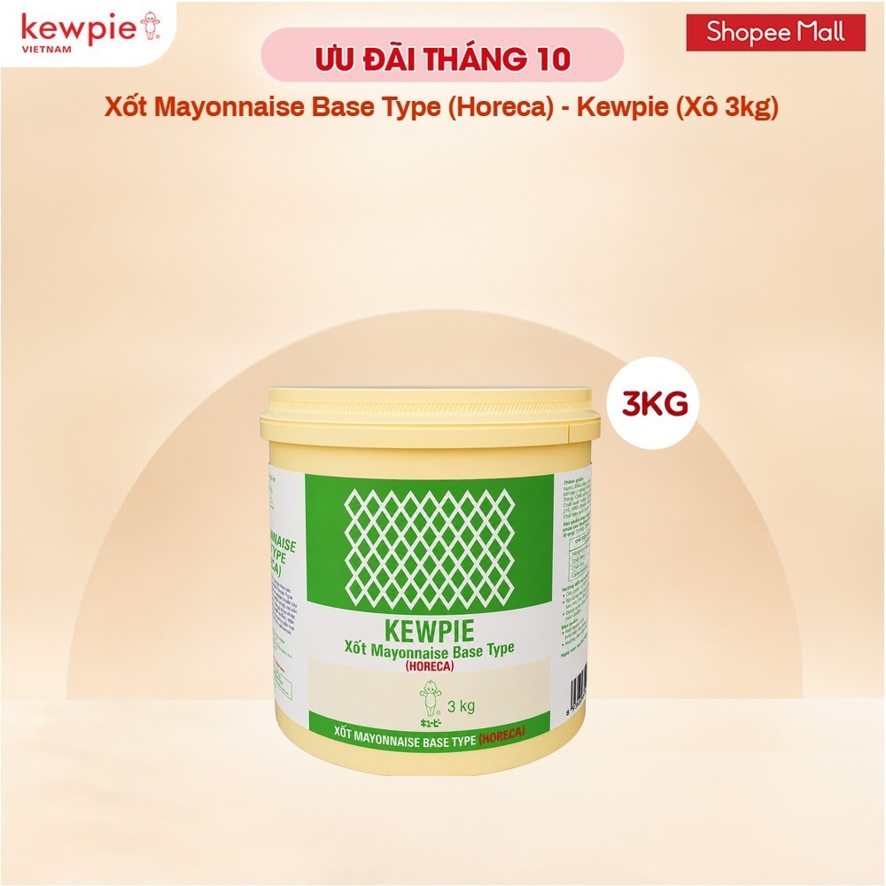 Xốt Mayonnaise Base Type (Horeca) - Kewpie (Xô 3kg)