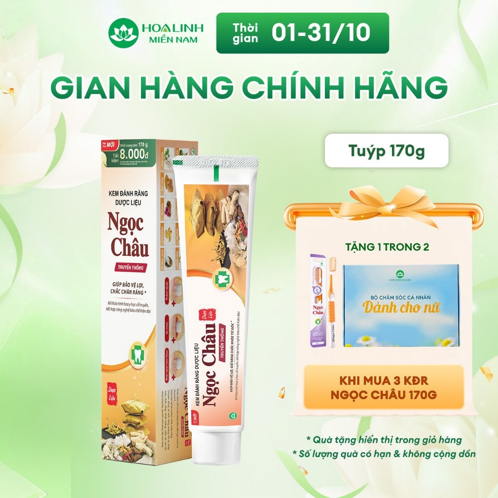 Kem đánh răng Ngọc Châu truyền thống 170g