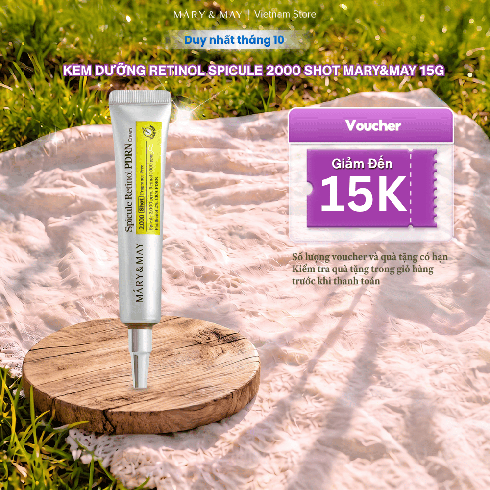 Kem Dưỡng Retinol Spicule 2000 shot Mary&May 15g