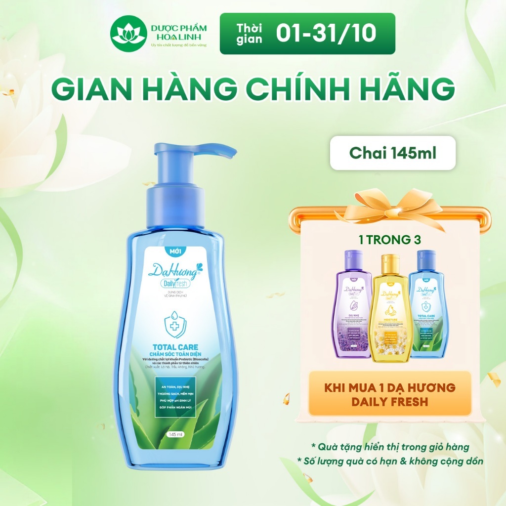 Dung dịch vệ sinh Dạ hương Daily Fresh Total Care - Giúp CHĂM SÓC TOÀN DIỆN…