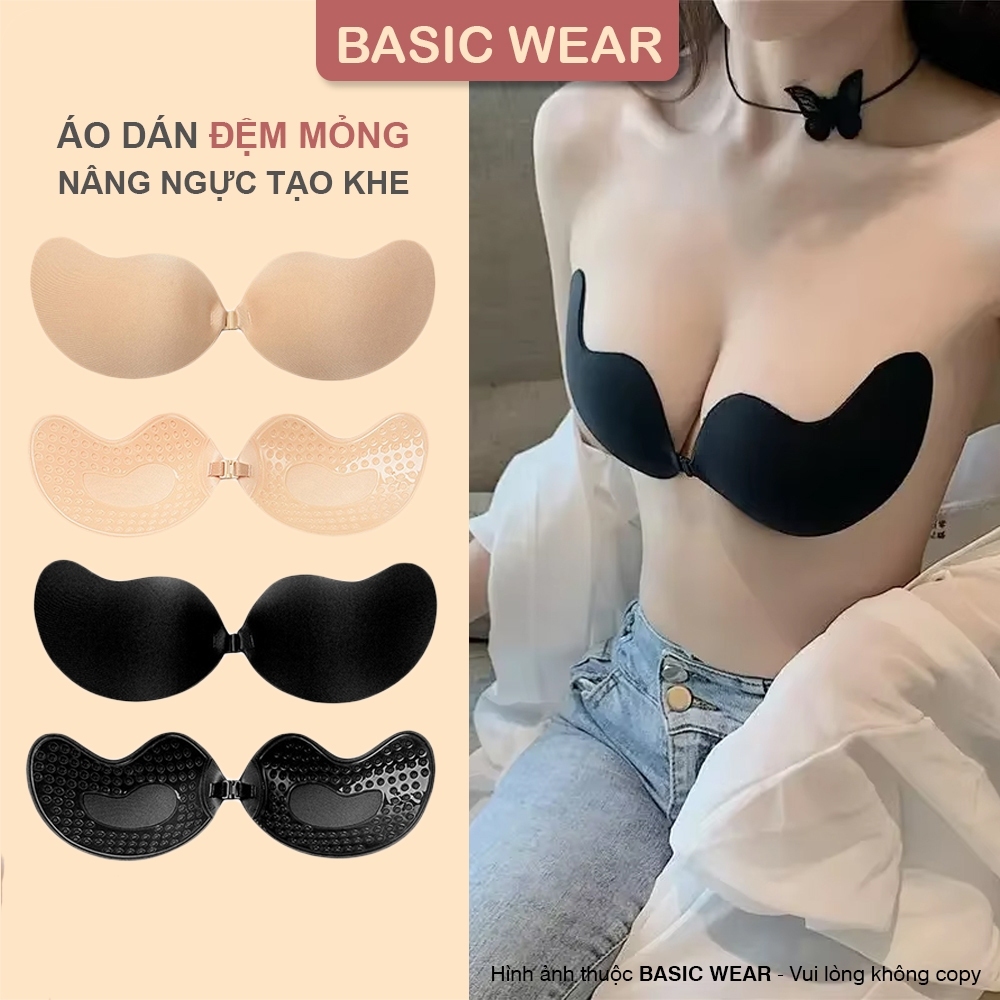 Miếng Dán Ngực Silicone Cài Trước Hình Quả Xoài Siêu BÁM- TẠO KHE- ĐẨY NGỰC nhẹ 489