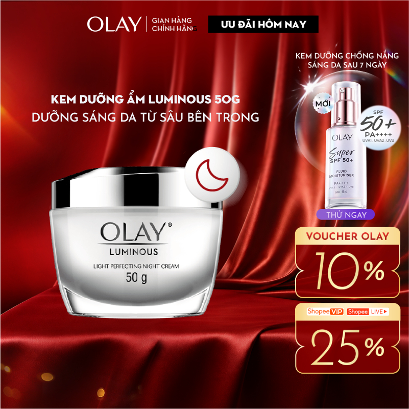 Kem Dưỡng Ẩm OLAY LUMINOUS Ban Đêm Sáng Da 50G