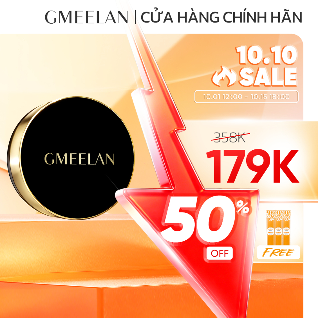 【Cushion Hot Nhất Hiện Nay】GMEELAN Cushion 2 trong 1 Truffle Chống Oxy Hóa với Zinc PCA (7g + 10g) T