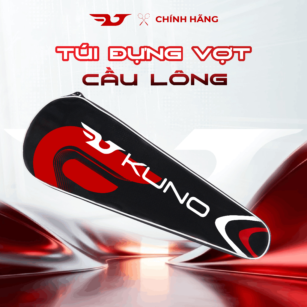 Túi đựng vợt cầu lông 1 ngăn Kuno, chất liệu vải gai chống thấm nước - KN001