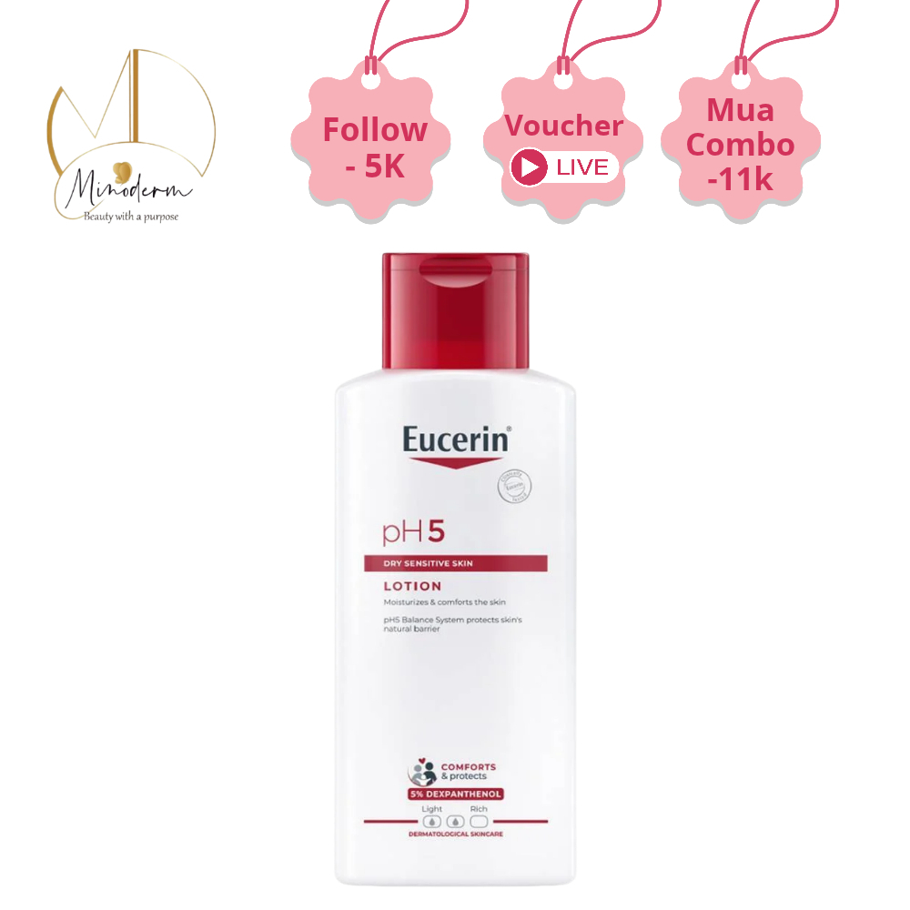 Sữa dưỡng thể Eucerin pH5 Lotion cho da khô nhạy cảm 250ml