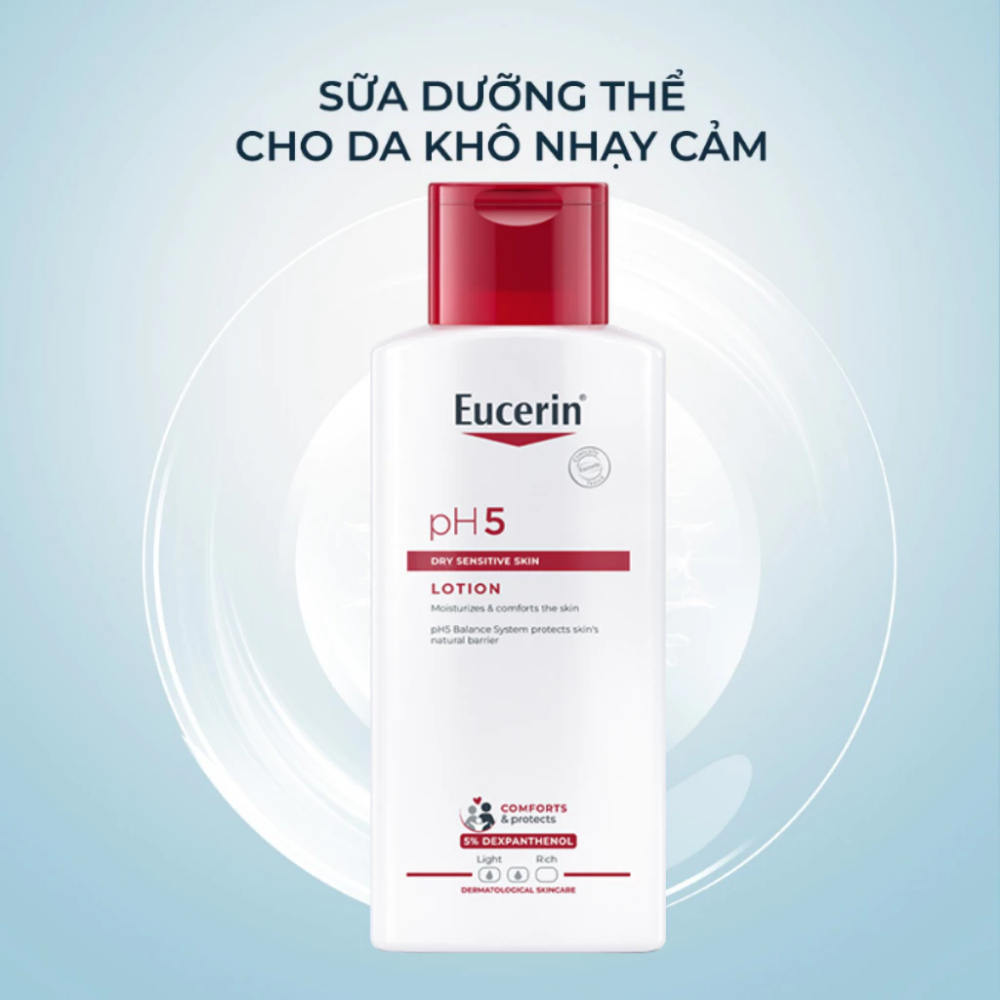 Ảnh 4 của Sữa dưỡng thể Eucerin pH5 Lotion cho da khô nhạy cảm 250ml
