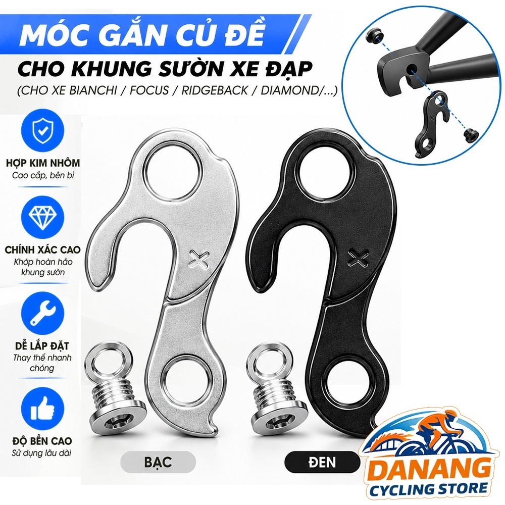 Móc Pas Gắn Củ Đề Xe Đạp #139 (For Bianchi / Focus / Ridgeback / Diamond/...) – Derailleur Hanger Chuẩn Fit