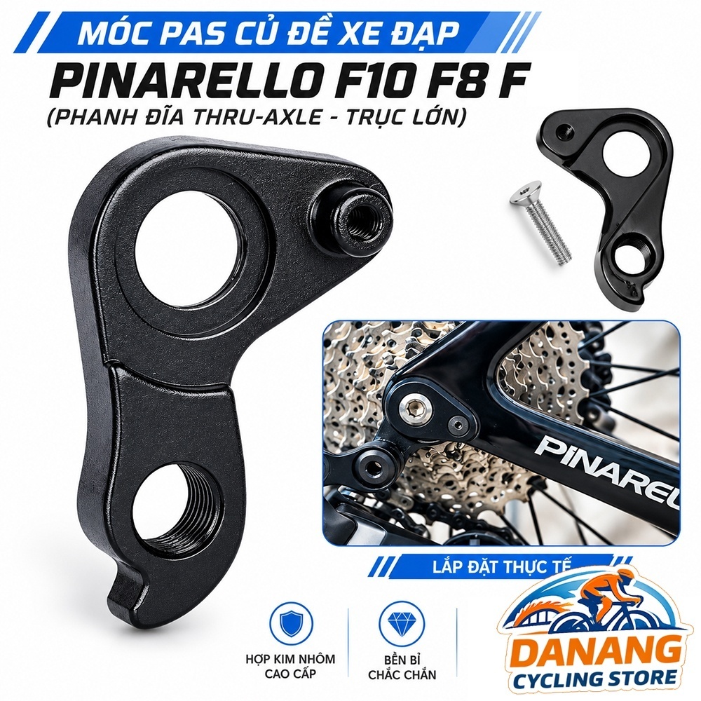 Móc Pas Gắn Củ Đề Xe Đạp #313 (Cho Trục Lớn Thru Alex Phanh Đĩa Pinarello F10 F8 F...) – Derailleur Hanger Chuẩn Fit