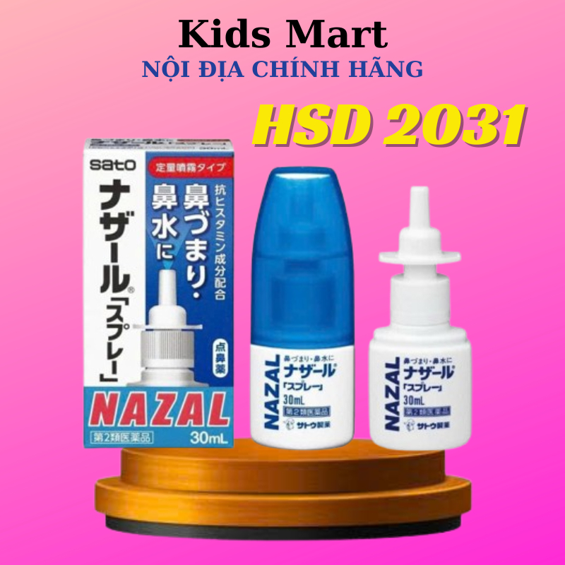 Xịt ngạt mũi Nazal Nhật Bản 30ml CHÍNH HÃNG