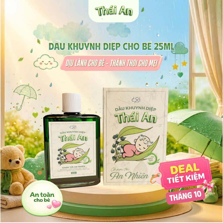 Dầu Khuynh Diệp Cho Bé Thái An Dầu Thoa Em Bé Mùi Hương Phấn Thơm/Hương Hoa