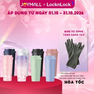 Ly giữ nhiệt locknlock lhc3249 550ml, hàng chính hãng, thép không gỉ 316l, nắp mở 1 chạm - joymall