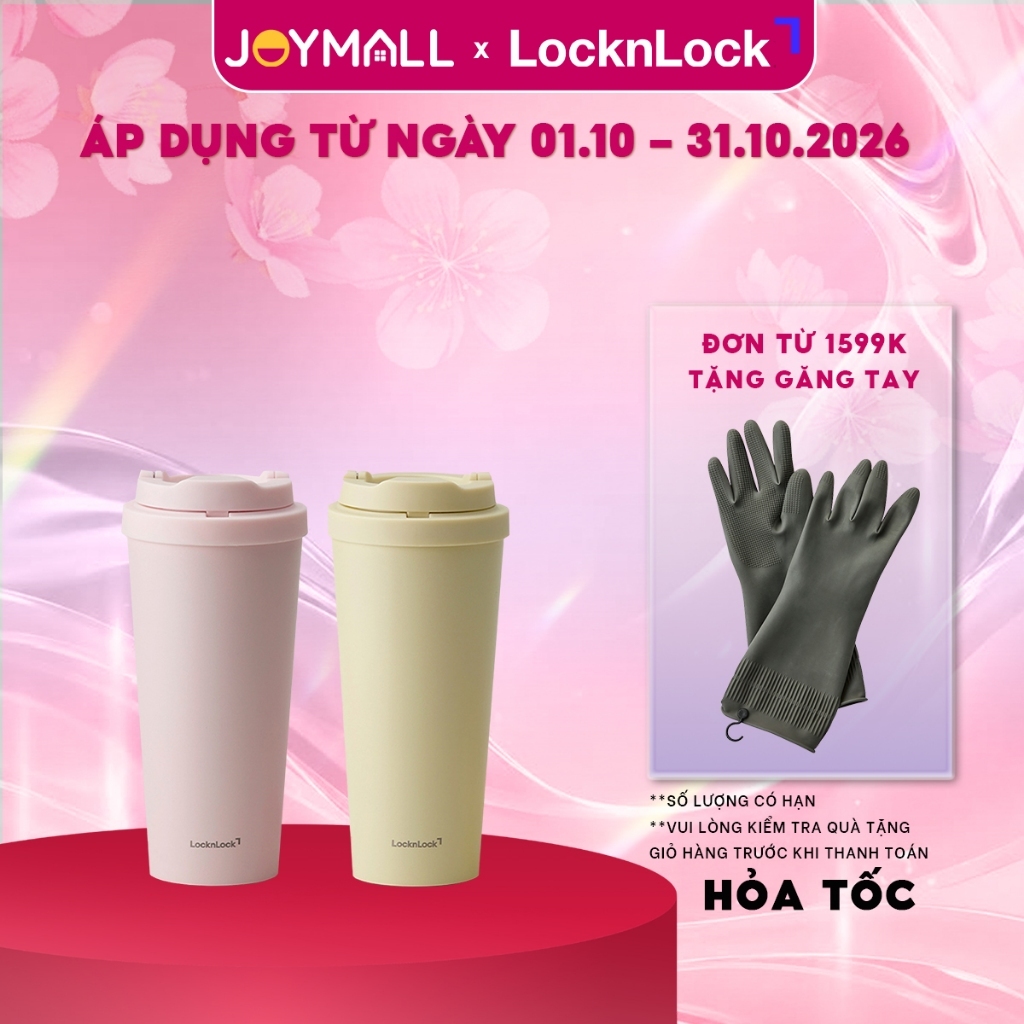 Ly Giữ Nhiệt LocknLock Energetic Tumbler LHC3249YELS01 LHC3249LPIKS01 550ml, Hàng Chính Hãng-JoyMall