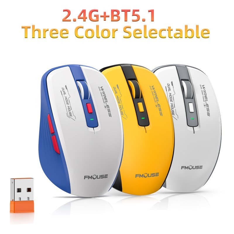 CHUỘT KHÔNG DÂY M303 – BLUETOOTH 5.1 + USB 2.4G – SILENT CLICK – 2400DPI