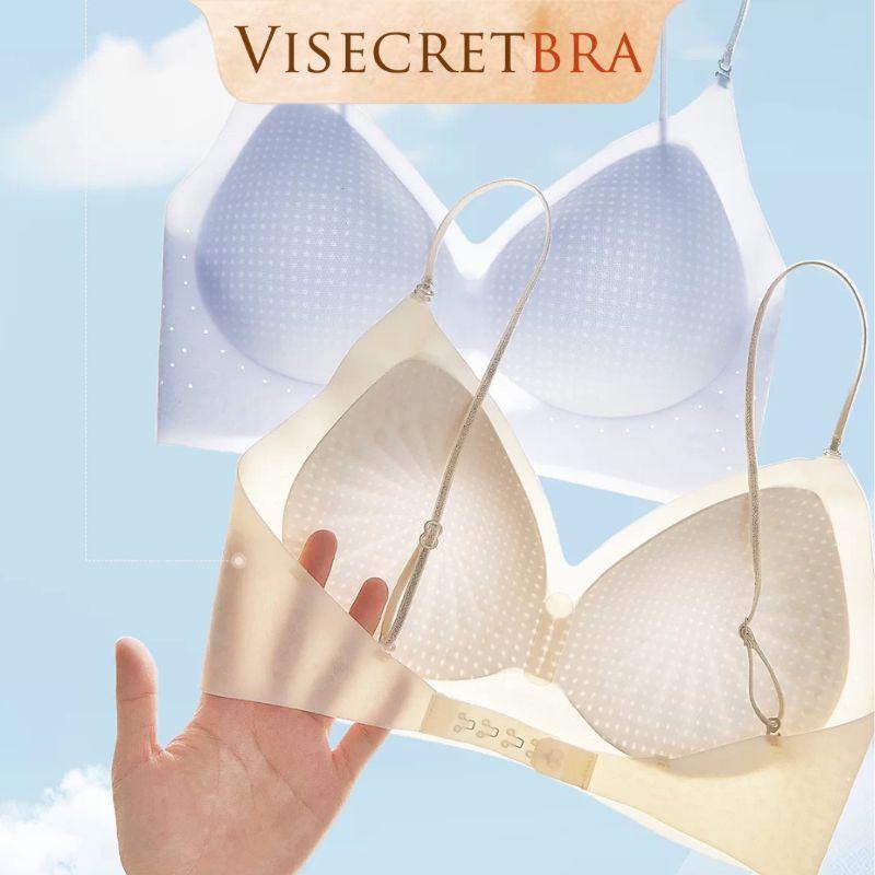 Visecret Bra Áo Lót Áo Ngực Bra Nữ Đa Năng Mặc 3 Kiểu - Chất Su Thoáng Mát - Mút Đệm Cố Định - Bảng Hở Lưng -- VN260350