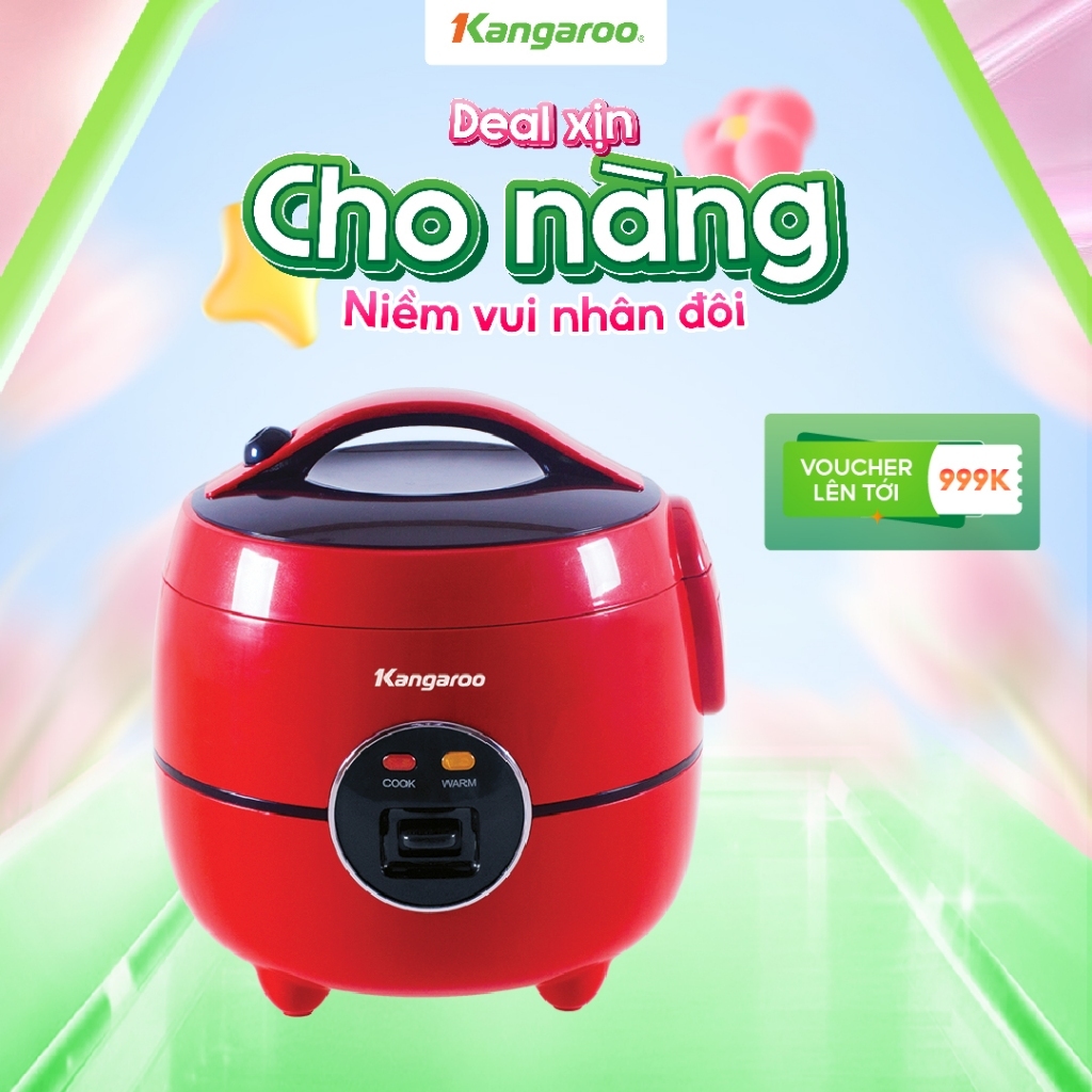 Nồi cơm điện Kangaroo 1.2L loại cơ Model KG822