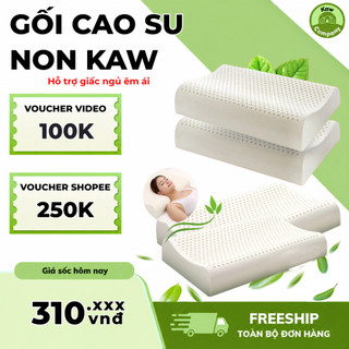 Gối Cao Su Non KAW, Cỡ 30x50 - 40x60, Chống Đau Mỏi Vai Gáy, Nâng Cấp Chất Lượng Giấc Ngủ Của Bạn