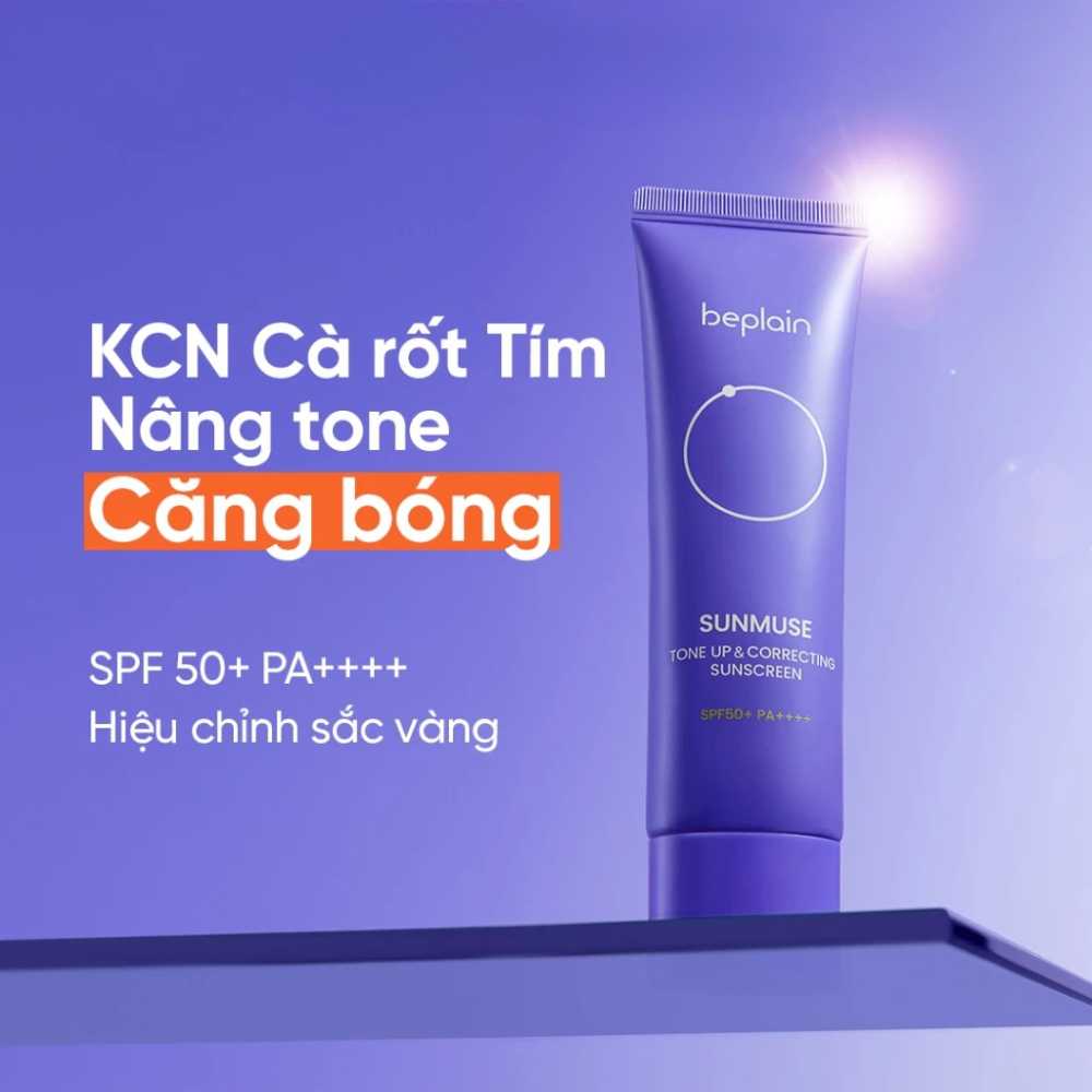 Ảnh 2 của Kem chống nắng Beplain Sunmuse lai vật lý và hóa học bảo vệ da nâng tone SPF 50+ PA++++