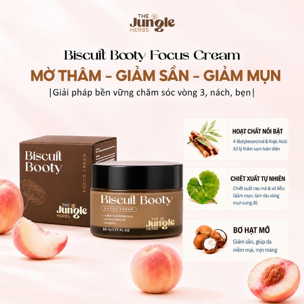Kem mờ thâm sần, giảm mụn vùng mông, nách, bẹn, vết muỗi đốt, giúp da mềm mịn…