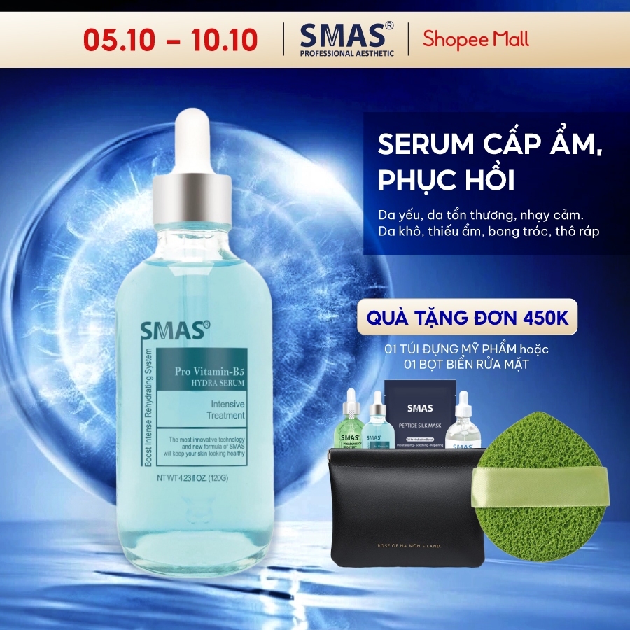 Serum B5 SMAS cấp ẩm, phục hồi da Pro Vitamin B5 Hydra Serum 120ml