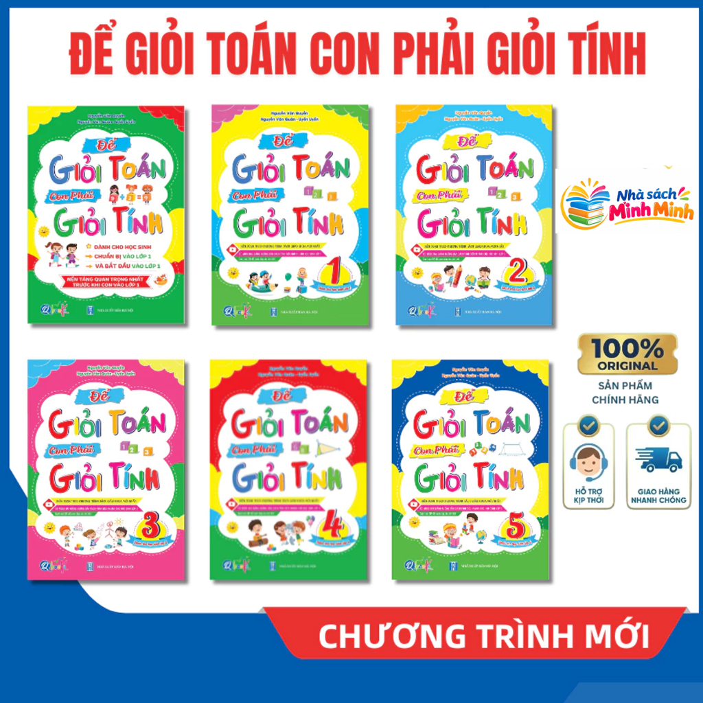 Sách - Để Giỏi Toán Con Phải Giỏi Tính Các Lớp 0-1-2-3-4-5 (Có Video Bài Giảng…