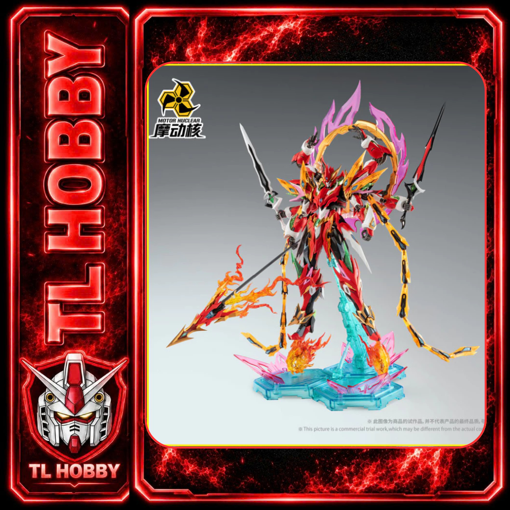 Mô hình Model Kit MNP-XH04 NeZha Natra Motor Nuclear Tặng base và khung kim loại