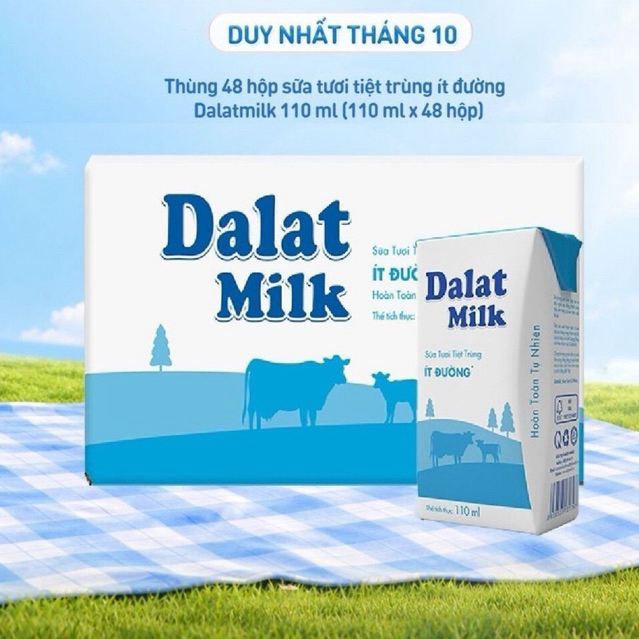 Sữa Dalat Milk 110ml - Ít Đường