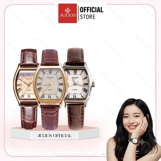 Julius official | đồng hồ nữ julius ja-703 dây da size 14