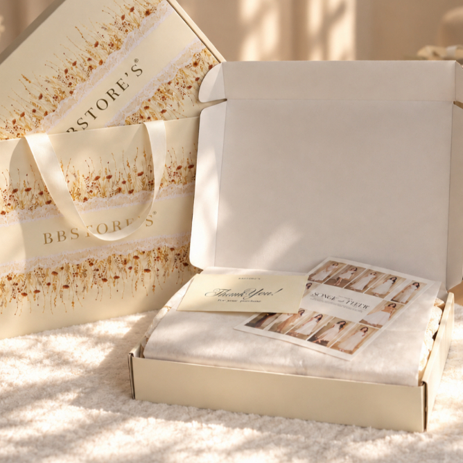 [QUÀ TẶNG KHÔNG BÁN] BBSSTORE'S Packaging Đặc Biệt Số Lượng Giới Hạn Màu Kem Sang Trọng Thanh Lịch