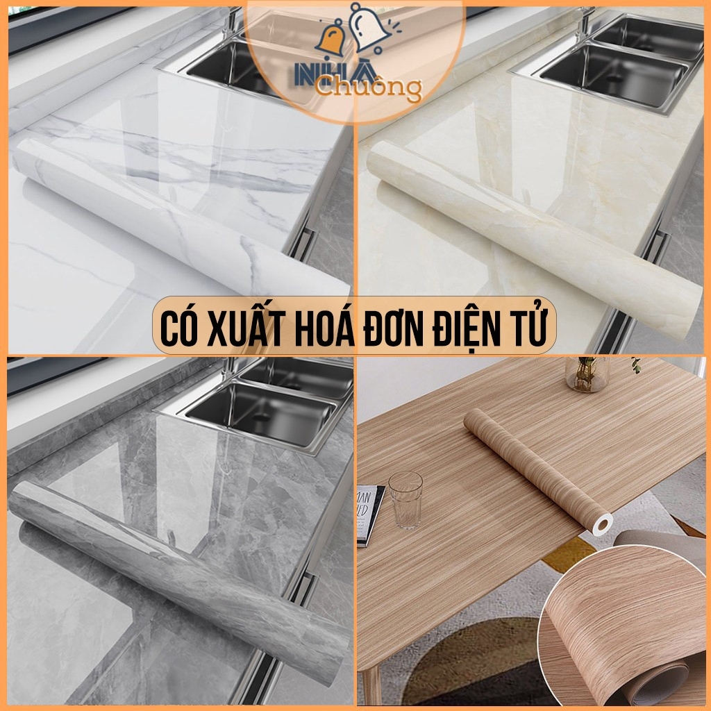 Giấy Dán Bếp Vân Đá, Decal Dán Bàn, Dán Tường Giả Vân Gỗ Cao Cấp Chống Thấm Nước, Chịu Nhiệt Cao
