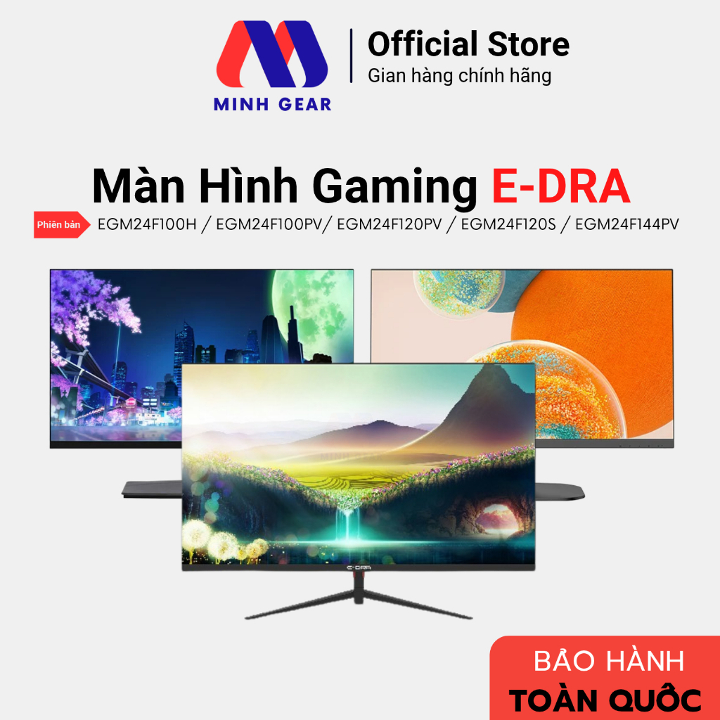 Màn hình Gaming EDRA EGM24F100PV / EGM24F100H / EGM24F100S 24 inch FullHD 100hz - Hàng Chính Hãng