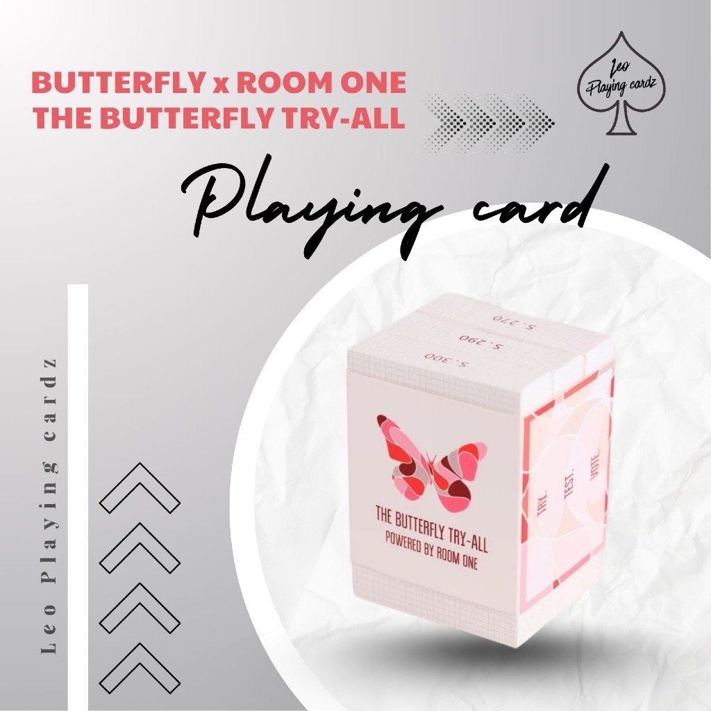 Set bài tây, sưu tầm THE BUTTERFLY TRY-ALL playing cards by BUTTERFLY x ROOM ONE