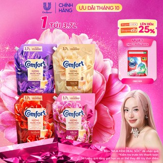 Nước Xả Vải Comfort Hương Nước Hoa 100 Giờ Lưu Hương túi 3.7L