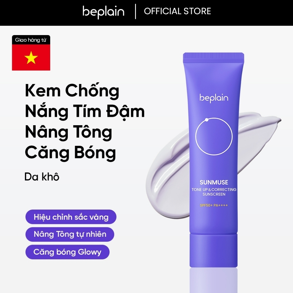 Kem Chống Nắng Beplain Sunmuse Tone-Up & Correcting Sunscreen SPF50+ PA++++ 50ml