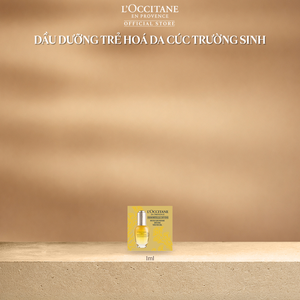 Gói Dầu Dưỡng Trẻ Hoá Da Cúc Trường Sinh L'OCCITANE Immortelle Divine Youth Oil 1ml
