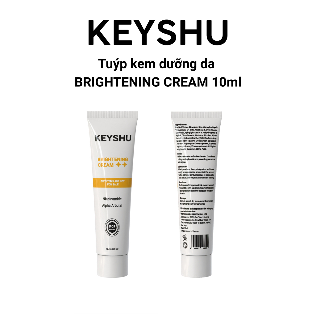 Kem Dưỡng Da KEYSHU Brightening Cream Hỗ Trợ Dưỡng Ẩm, Đều Màu, Phù Hợp Mọi Loại Da 10ml