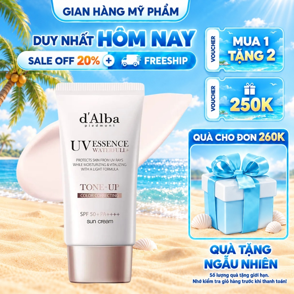 Kem Chống Nắng D'alba Waterfull Tone-up Sun Cream 50ml [ Sản Phẩm Chính Hãng ]