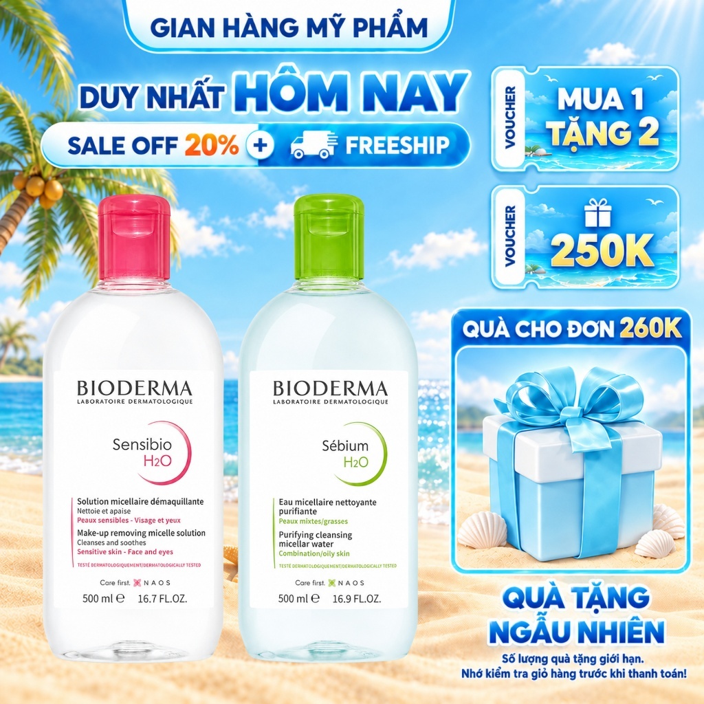 Dung Dịch Làm Sạch Và Tẩy Trang Công Nghệ Micellar Cho Da Thường & Nhạy Cảm…
