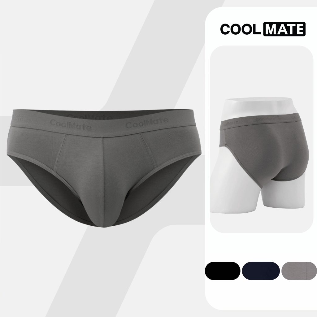 Quần lót tam giác nam Brief Cotton co giãn, mềm mại, thấm hút thoáng khí Coolmate