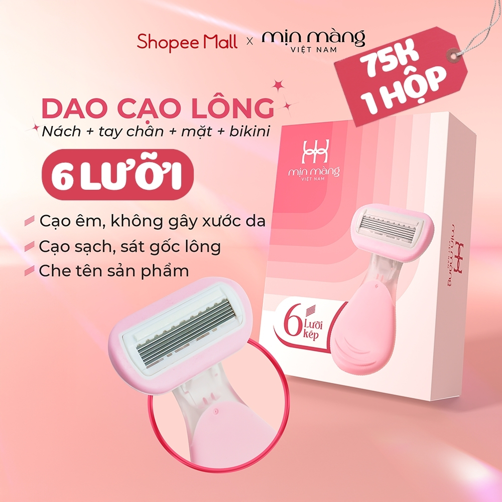 Dao Cạo Lông Bikini Mặt Nách [DAO+LƯỠI THAY+GEL] COMBO TOÀN DIỆN Cho Nữ Siêu Sạch Tái Sử Dụng Nhiều Lần