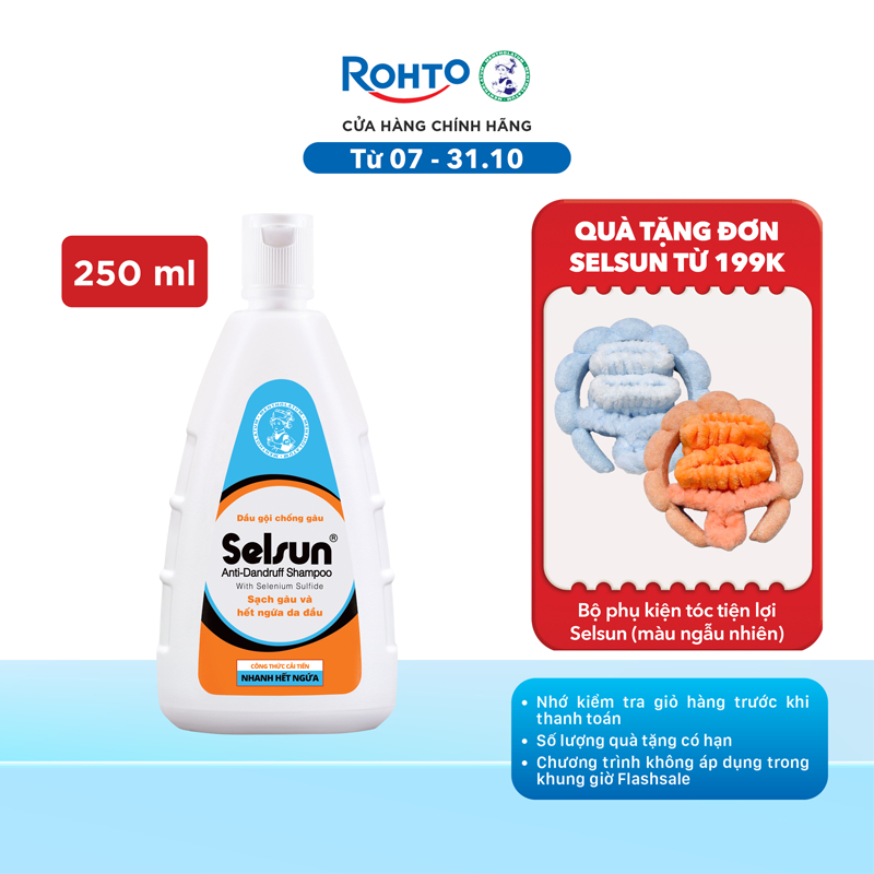 Dầu gội Selsun chống gàu, sạch gàu & hết ngứa da đầu Selsun Anti-Dandruff…