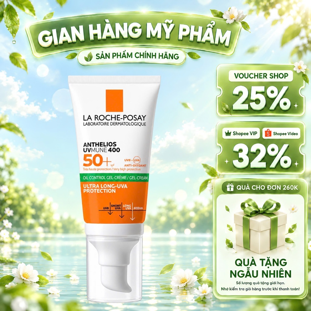 Kem chống nắng nâng tone cho da dầu La Roche-Posay Anthelios XL SPF50+ PA++++…