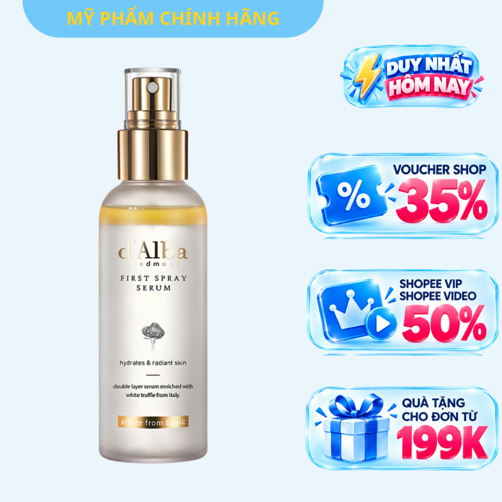 Serum Dạng Xịt Khoáng Căng Bóng Da First Spray Serum 50ml/100ml
