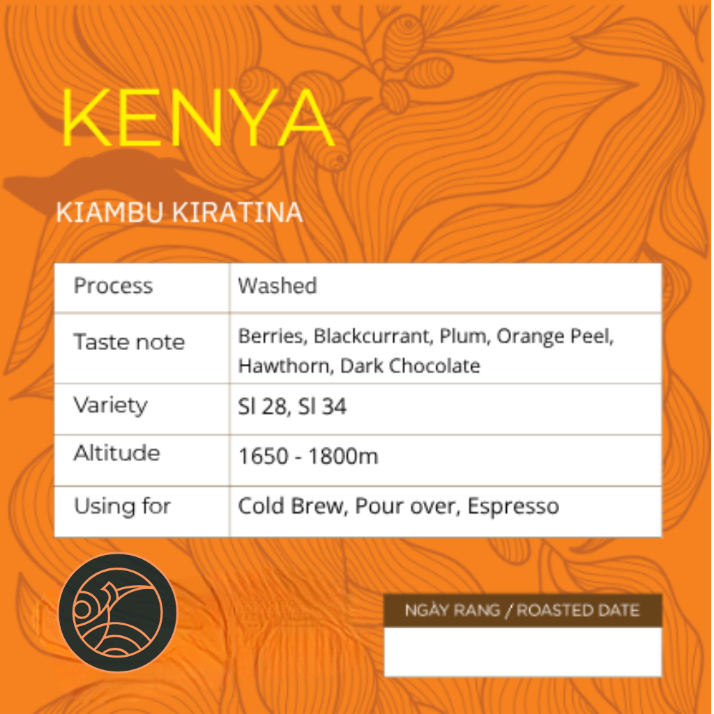 Cà phê KENYA KIAMBU KIRATINA - EPIC Coffee Roastery